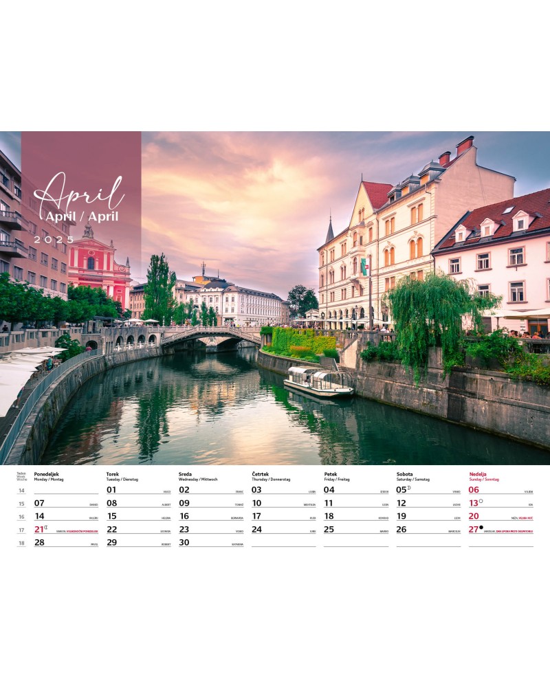 Koledar Slovenija, moja dežela