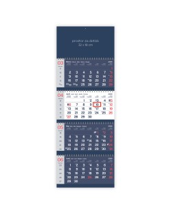 Koledar štiridelni barvni s spiralo Koledar štiridelni barvni s spiralo