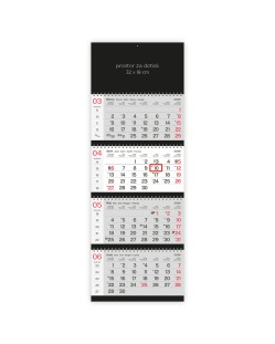 Koledar štiridelni barvni s spiralo Koledar štiridelni barvni s spiralo